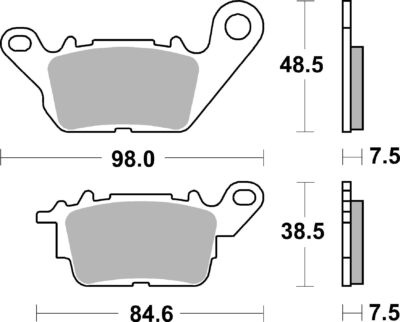 PLAQUETTES 226 HF Yamaha N-MAX 125 ABS - SBS