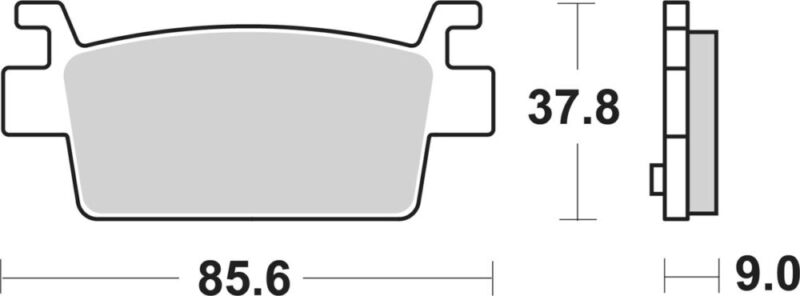PLAQUETTES 238 (HF) Kymco AK 550 SAA1 - SBS