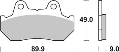 PLAQUETTES 572 (HS) Honda CB450 Nighthawk D PC05 - SBS