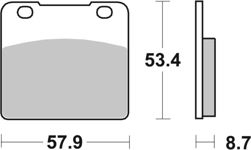 PLAQUETTES 577 (LS) Suzuki GSX1100 EF E GV71B - SBS