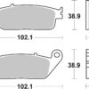 PLAQUETTES 630 (LS) Daelim VJ125 Roadsport R - SBS