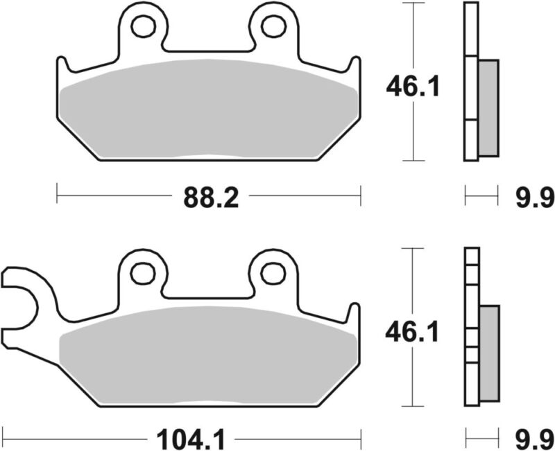 PLAQUETTES 650 (HS) Yamaha XT600 E 3TB - SBS
