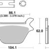 PLAQUETTES 669H-LS Harley Davidson FLSTC 1340 Heritage Softail Classic - SBS