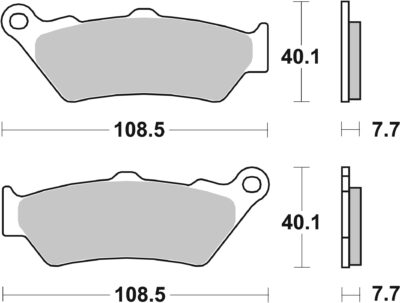 PLAQUETTES 674 (LS) BMW K1600 B K61 - SBS