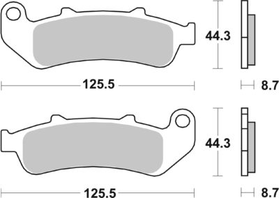 PLAQUETTES 685 (LS) Honda CBR1000 F P SC24 SC25 - SBS