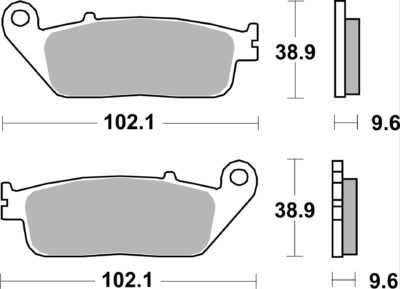 PLAQUETTES 700 (HS) Honda CB500 F ABS D PC45 - SBS