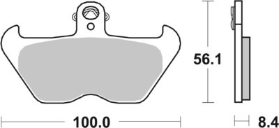 PLAQUETTES 703 (HS) BMW K100 RS (16V) K589W - SBS