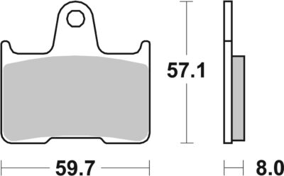 PLAQUETTES 715 (LS) Harley Davidson XL1200 C Sportster Custom - SBS