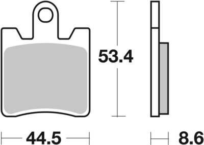 PLAQUETTES 740 (HS) Kawasaki Epsilon SC 250 - SBS