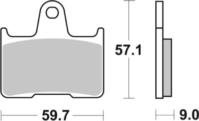 PLAQUETTES 765 (LS) Suzuki GSF650 /S K4 JS1B5 WVB5 - SBS