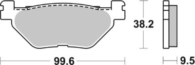 PLAQUETTES 769 (LS) Hyosung GV650 GV - SBS