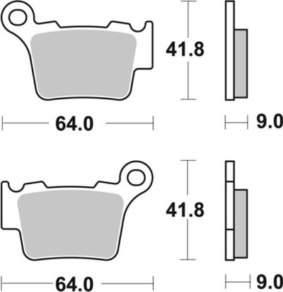 PLAQUETTES 791HF Gas Gas MC65 - SBS