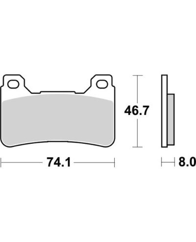 PLAQUETTES 809RST Honda CB1000 R 8 SC60 - SBS