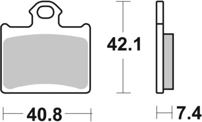 PLAQUETTES 872SI Husqvarna CR 65 - SBS