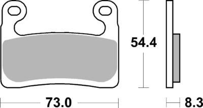 PLAQUETTES 960 (HS) BMW R1250 GS Adventure K51 - SBS