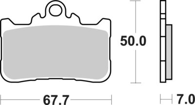 PLAQUETTES 994 (HS) Honda CB 750 Hornet - SBS