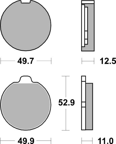 PLAQUETTES DE FREIN 511HF Suzuki GS400 D GS400 - SBS