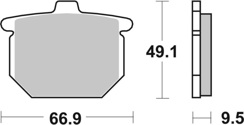 PLAQUETTES DE FREIN 517HF Honda CB400 N A CB400T - SBS