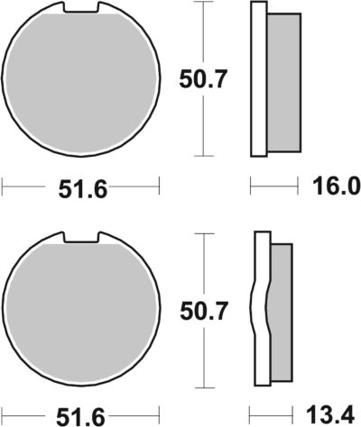 PLAQUETTES DE FREIN 518HF Kawasaki Z400 D D1 KZ400D - SBS