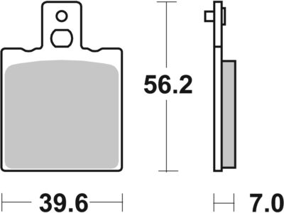 PLAQUETTES DE FREIN 519DCC Aprilia RS250 [DE] LD01 - SBS