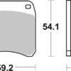 PLAQUETTES DE FREIN 523DC Triumph Bonneville 750 T140 - SBS