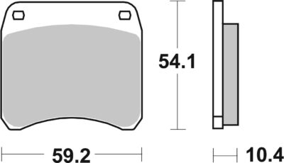 PLAQUETTES DE FREIN 523DC Triumph Bonneville 750 T140 - SBS