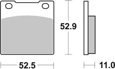 PLAQUETTES DE FREIN 526HF Honda CB Z-B (RC03) - SBS