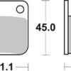 PLAQUETTES DE FREIN 536HF Daelim VC125 Advance - SBS