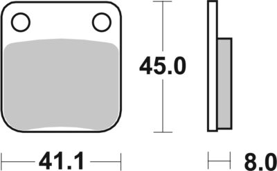 PLAQUETTES DE FREIN 536HF Daelim VC125 Advance - SBS