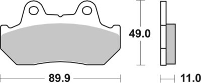 PLAQUETTES DE FREIN 542HF Honda CB1000 C - SBS