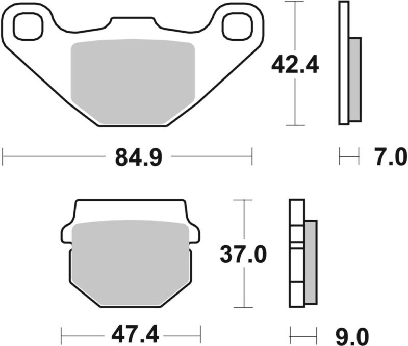 PLAQUETTES DE FREIN 544RSI Aeon Revo 100 - SBS