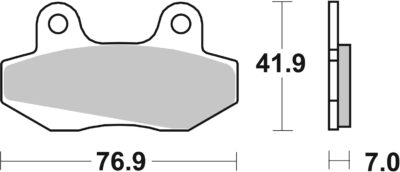 PLAQUETTES DE FREIN 551HF Honda CMX250 Rebel F MC13 - SBS