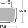 PLAQUETTES DE FREIN  570DCC - SBS