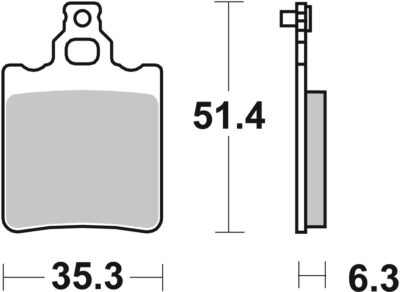 PLAQUETTES DE FREIN 574CS Beta Alp 4.0 350 - SBS