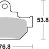 PLAQUETTES DE FREIN 582HF Suzuki DR500S - SBS