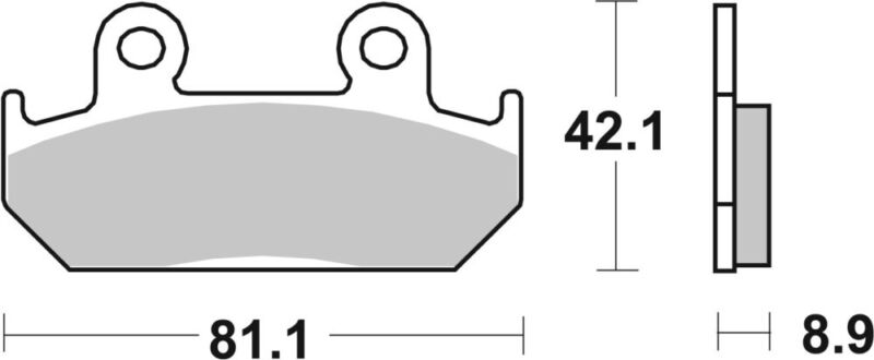 PLAQUETTES DE FREIN 593HS Honda CB450 S 27PS G PC17 - SBS