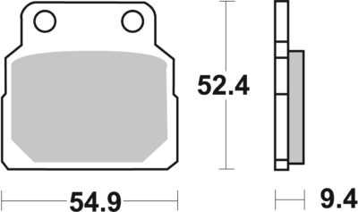 PLAQUETTES DE FREIN 598HF Honda CB450 N G PC14 - SBS