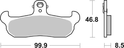 PLAQUETTES DE FREIN 608 SI Husqvarna CR125 1AE - SBS