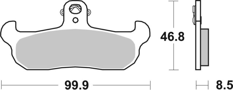 PLAQUETTES DE FREIN 608HF Aprilia AF1 - SBS