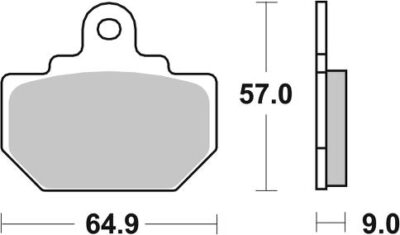 PLAQUETTES DE FREIN  610LF = 610HF - SBS