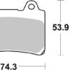 PLAQUETTES DE FREIN 613HF Yamaha FJ1200 /A ABS 3YA - SBS