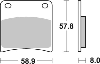 PLAQUETTES DE FREIN 620HF Suzuki GSX1100 F 530 H GV72A GV72B GV72C - SBS