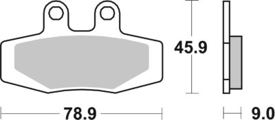 PLAQUETTES DE FREIN 621HF KTM 600 Incas - SBS