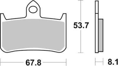 PLAQUETTES DE FREIN 622HF Honda CB1000 F Big One P SC30 - SBS