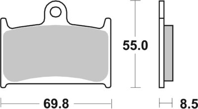 PLAQUETTES DE FREIN 624DC MUZ 1000 S - SBS