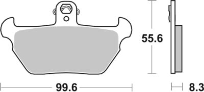 PLAQUETTES DE FREIN 644HF BMW K1 100 - SBS