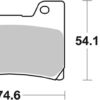 PLAQUETTES DE FREIN  645DCC - SBS
