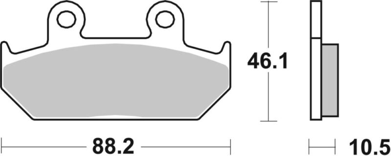 PLAQUETTES DE FREIN 647HF Cagiva Canyon 500 M100AA - SBS