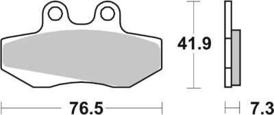 PLAQUETTES DE FREIN 652HF Aprilia Classic 125 - SBS