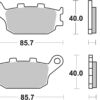 PLAQUETTES DE FREIN 657HF Honda CB1000 F Big One P SC30 - SBS
